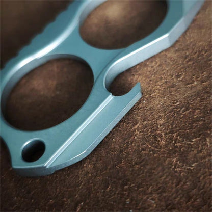 TC4 Titanium Mini Two Finger Knuckles Crowbar Bottle Opener EDC