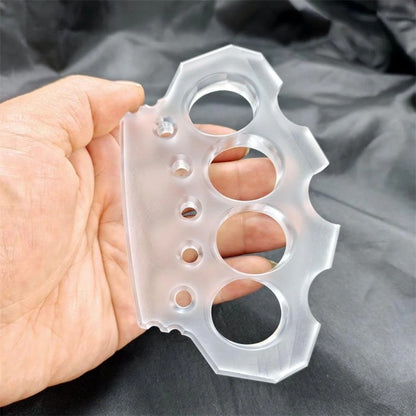 Thickened Transparent Non-metallic Knuckle Duster EDC