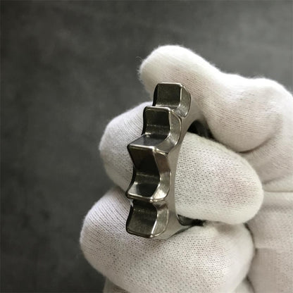 Titanium Hedgehog Open Bottle Knuckle Duster – EDC Multi-Tool