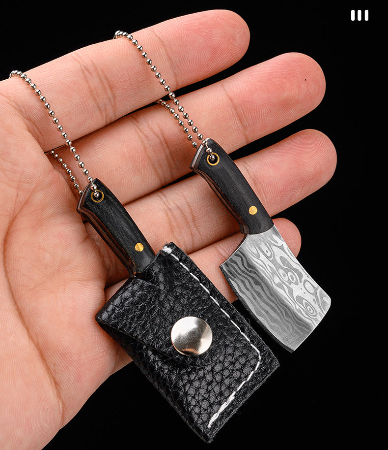 Mini Knife Keychain Unwrapped Axe Creative Pendant