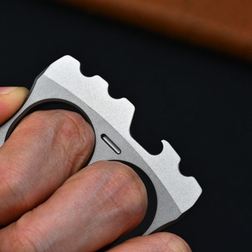 Titanium Two Finger Knuckles Duster Bottle Opener Hex Wrench