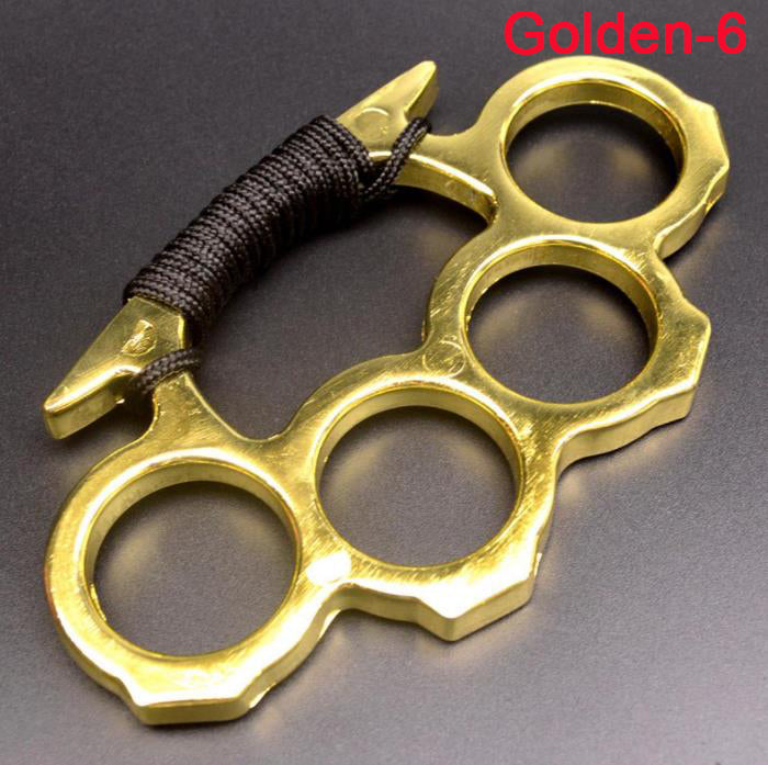 With Rope Brass Knuckle Duster for Self Defense EDC