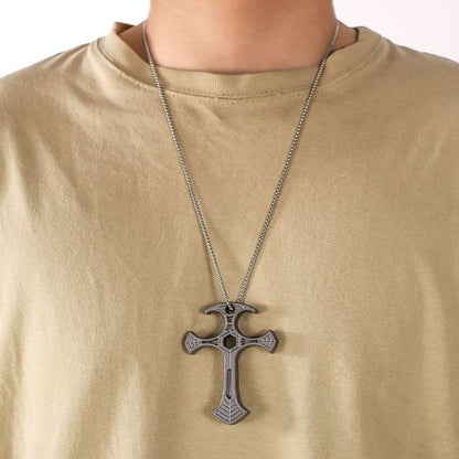 Multifunctional Cross Pendant Bottle Opener Hex Wrench