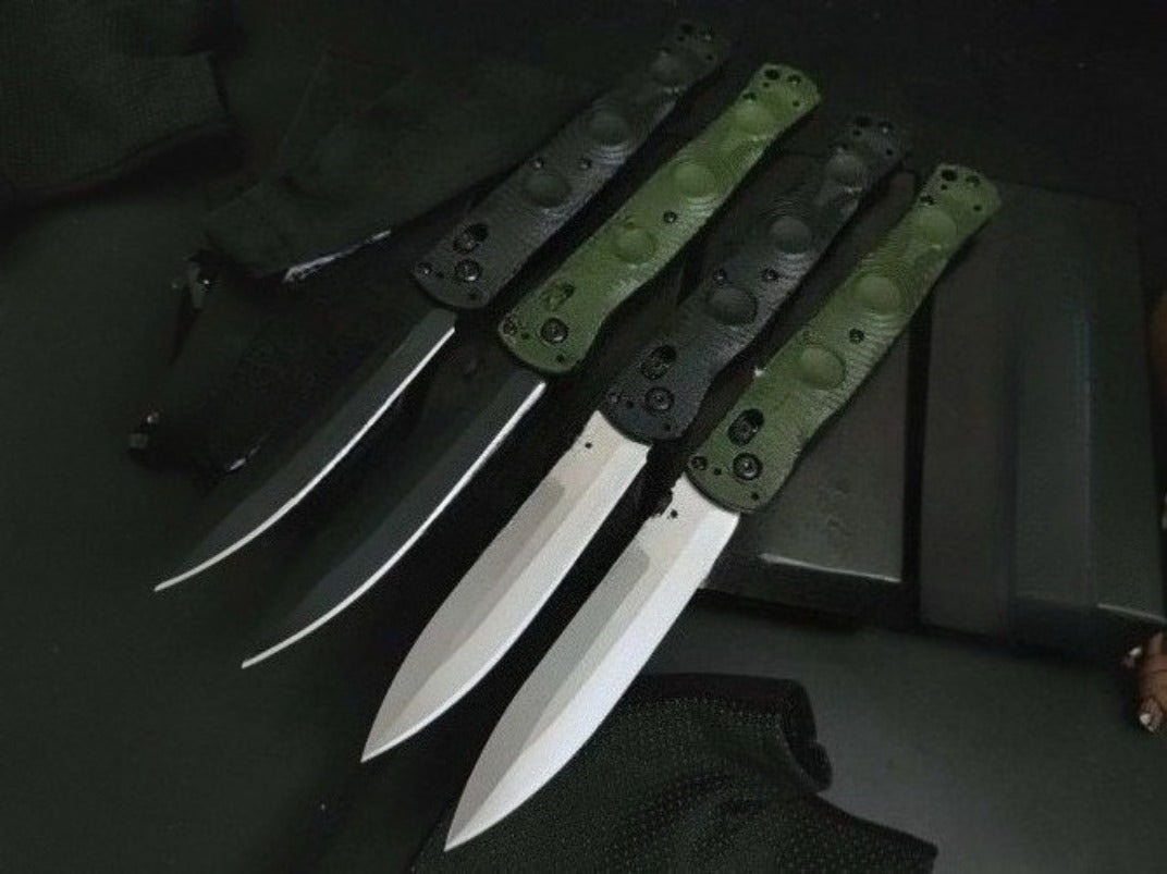 BM391 D2 Steel Tactical Folding Knife Nylon Fiberglass Plastic Handle