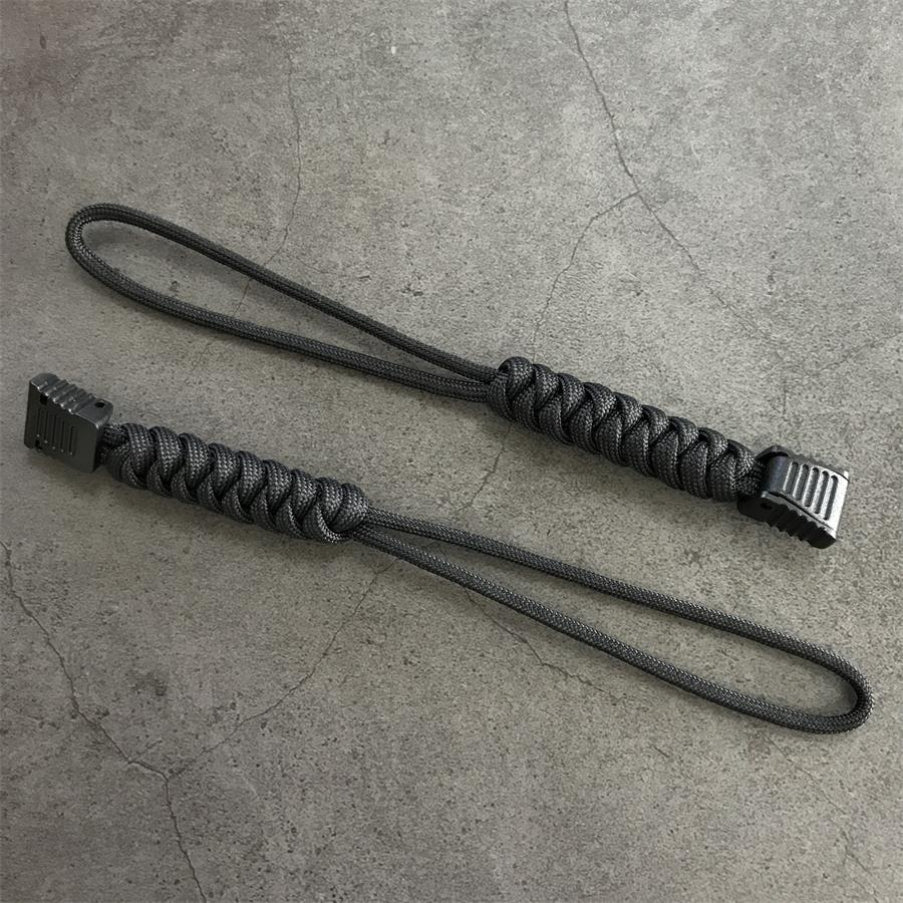 Woven Umbrella Rope Knuckle Lanyard Pendant EDC