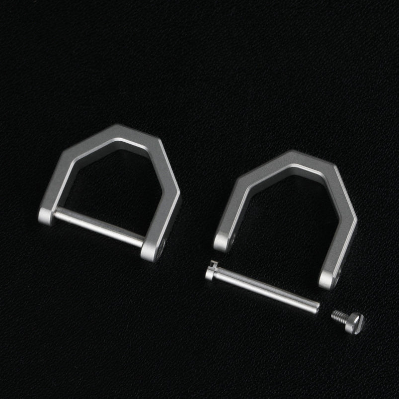 TC4 Horseshoe D Buckle Keychain Lock