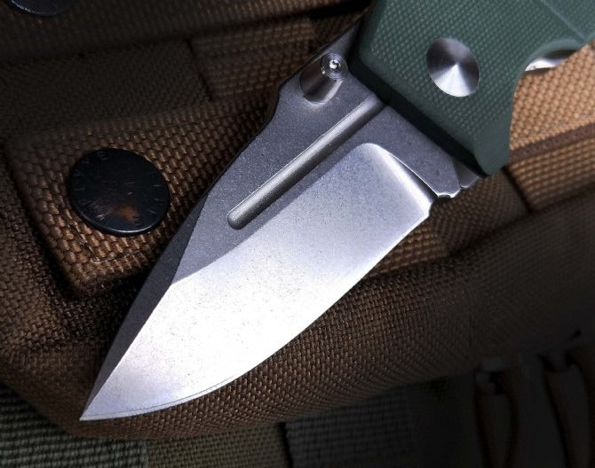 BM755 Small Folding Outdoor Titanium Alloy Green G10 Tool