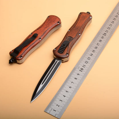 Wilderness Tactical Knife Wood Handle Pocket Knives EDC