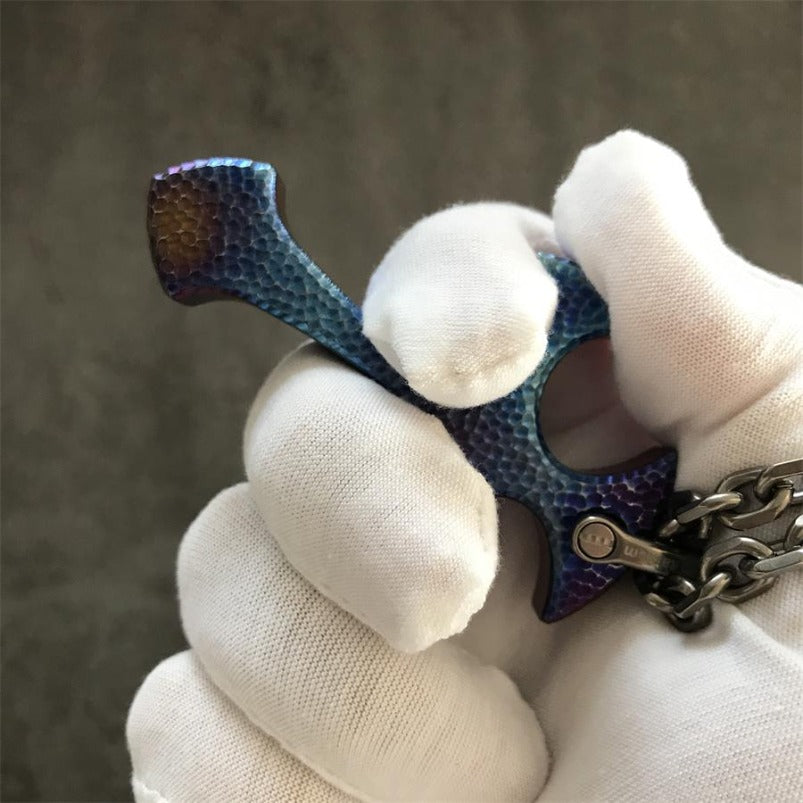 Handmade TC21 Titanium Cross Pendant Necklace