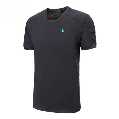 Black Fashion Lightweight Stab-Resistant Tactical Shirt for Self-Protection Safety