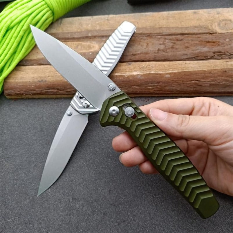 BM781 Green Handle D2 Steel Tactical Folding Knife