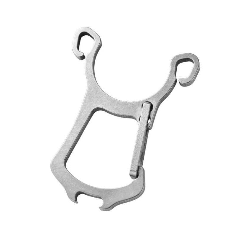 Titanium Multi-Function Keychain – EDC Key Ring, Belt Clip & Outdoor Pocket Tool