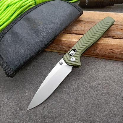 BM781 Green Handle D2 Steel Tactical Folding Knife