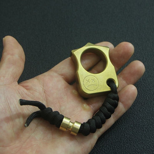 Portable Brass Knuckle Duster - 1-Finger