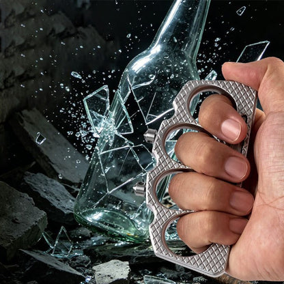 Detachable Cone Tip Knuckle Dusters Broken Window EDC