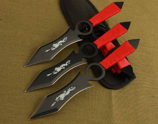 3PCS Defense Darts Outdoor Tactical Knife Hunting EDC Tool