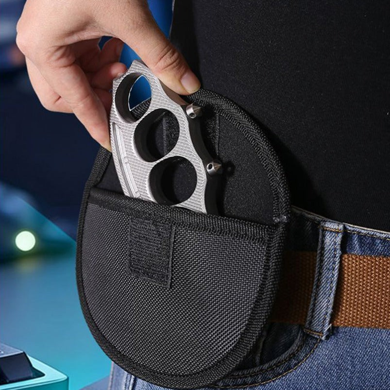 Big Finger Hole Creative Non-slip Knuckles Strap Removable Broken Window Cone