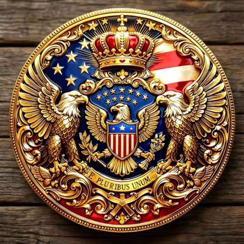 New American 250 Anniversary Coin Gold Plated Statue of Liberty Commemorative Coin Collection