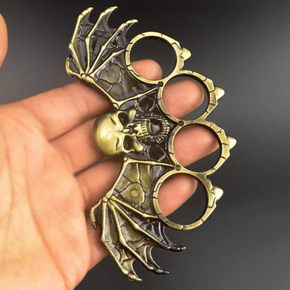 Batman-brass Knuckle Duster Self Defense Finger Spiked EDC