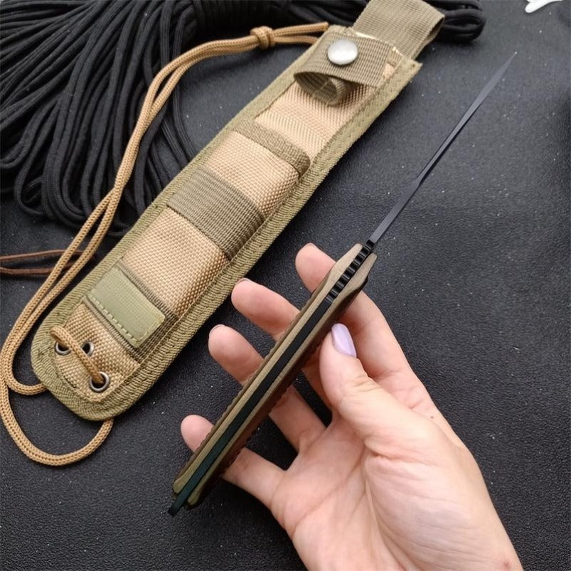 BM140BK Champagne Handle Tactical Straight Knife