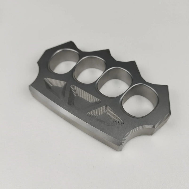 Space-Hard Steel Knuckle Duster Finger Spiked Fistfight Tool