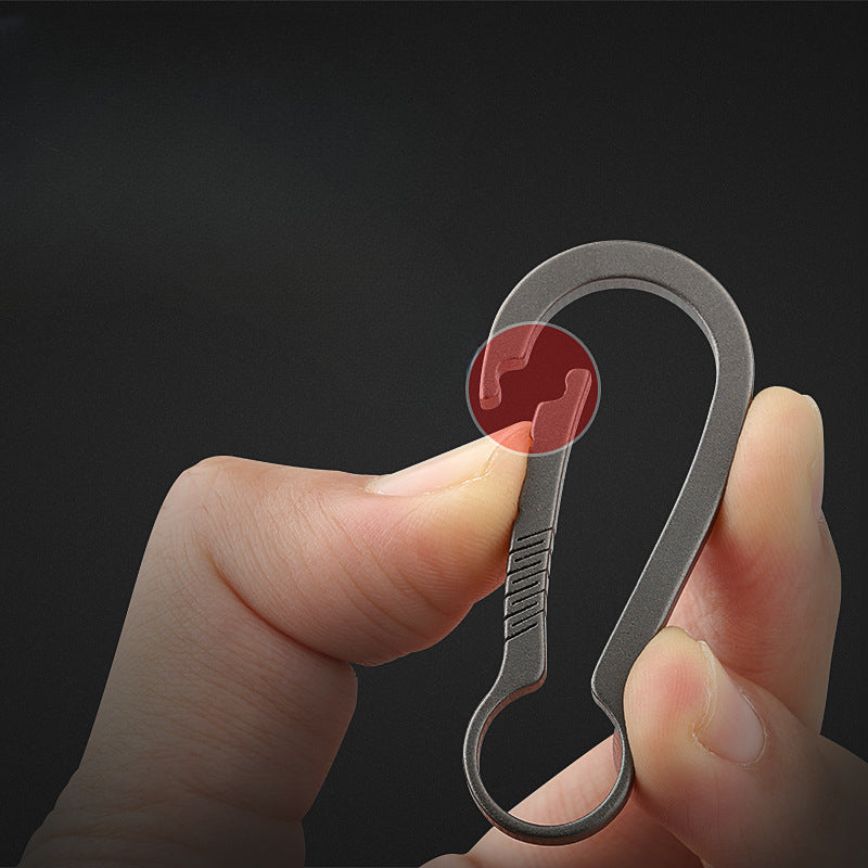 Fashion Minimalist Titanium Keychain Clip Key