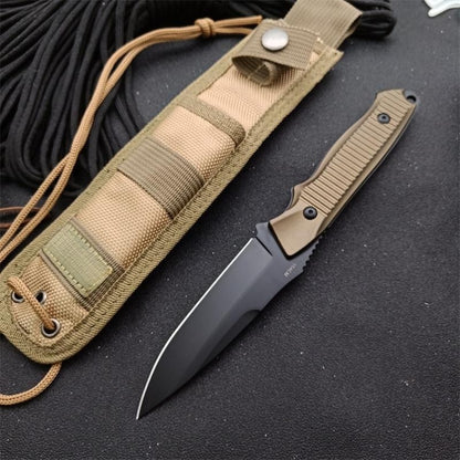 BM140BK Champagne Handle Tactical Straight Knife