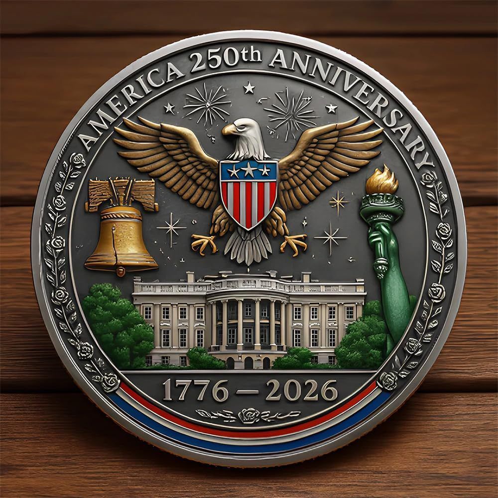 1776 United States 250 Anniversary Medal Exquisite Coin Commemorative Collection