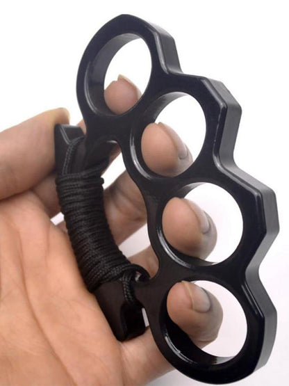 With Rope Brass Knuckle Duster for Self Defense EDC