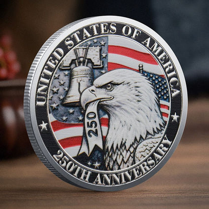 United States 250th Anniversary Silver Coin Exquisite Gift Collection Commemorative Medal