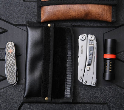 EDC Folding Knife Case Pen Case Flashlight Case Leather Sheath