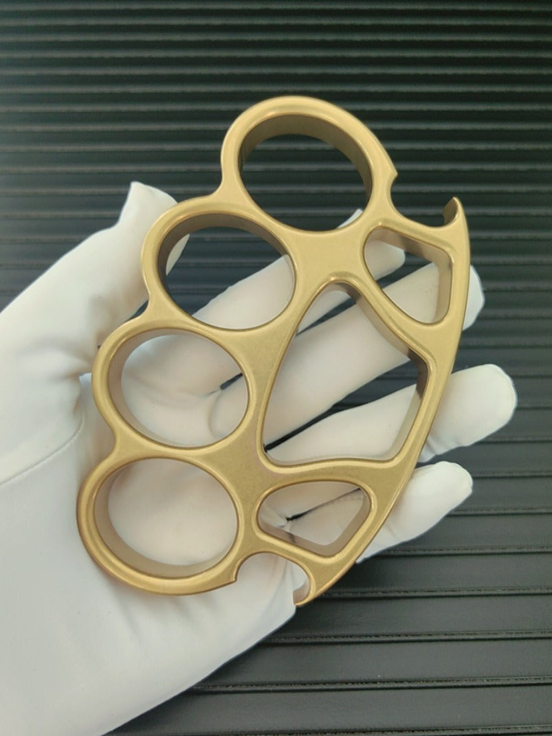 High Quality Stonewashed Brass Knuckle Duster Bottle Opener EDC