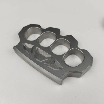 Space-Hard Steel Knuckle Duster Finger Spiked Fistfight Tool