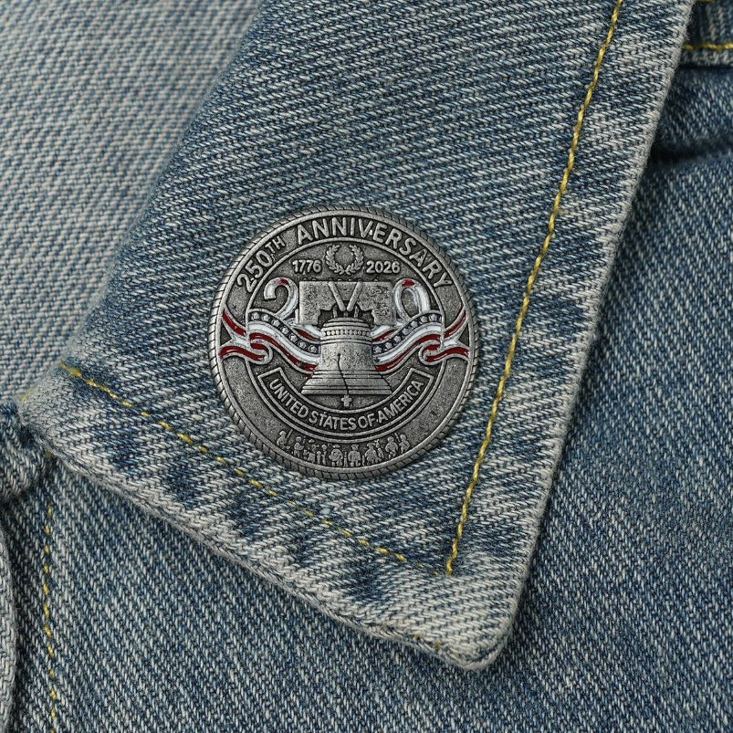American 250 Anniversary Badge Decoration Clothes Bag Scarf Brooch