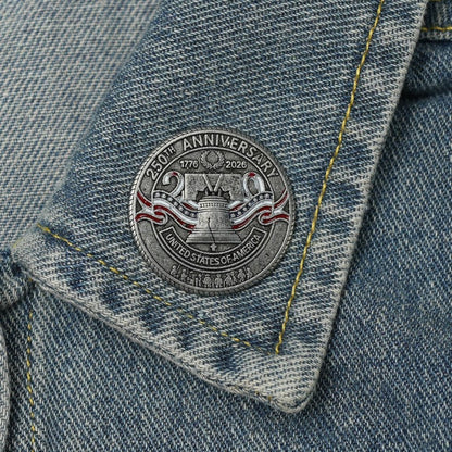 American 250 Anniversary Badge Decoration Clothes Bag Scarf Brooch