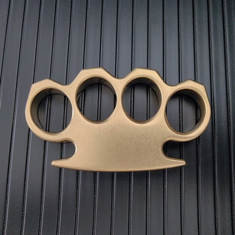 The KING GOD Classic Stonewashed Brass Knuckle Duster EDC