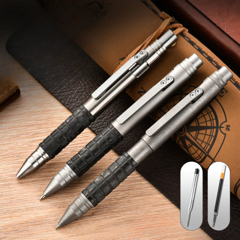 Titan Titanium Alloy Sentinel Tactical Flick Pen EDC