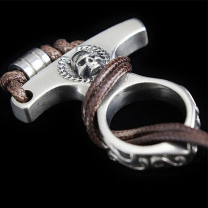 Vintage Skull Brass Knuckle Duster - Skull