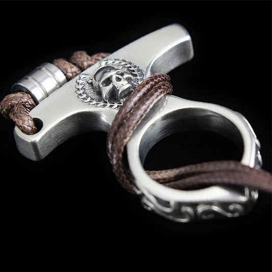 Vintage Skull Brass Knuckle Duster - Skull