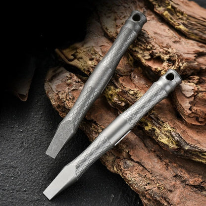 Titanium Alloy Crowbar EDC Multi-functional Outdoor Tool Pry Bar 2