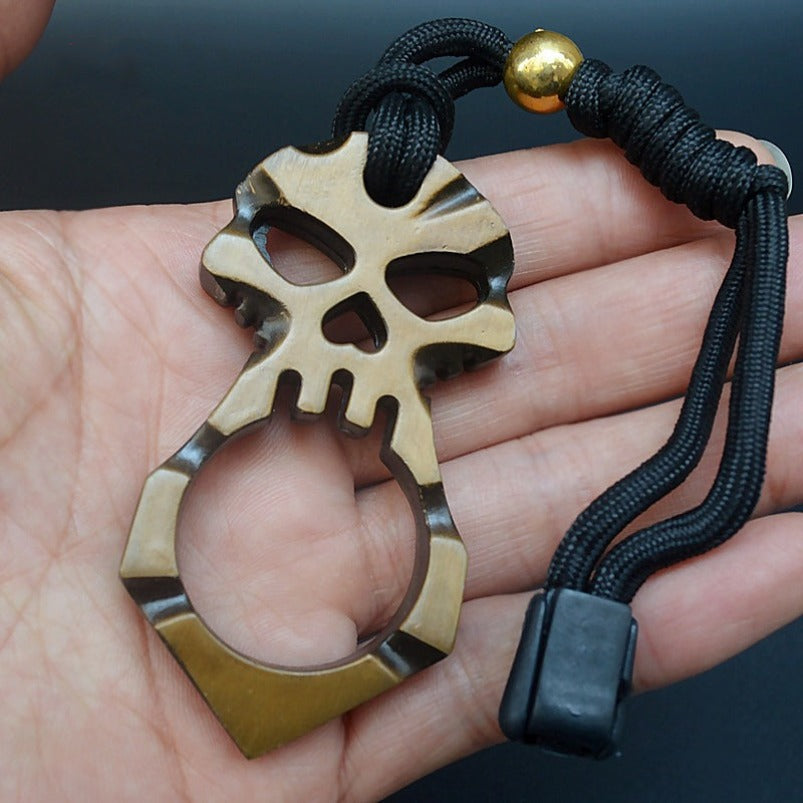 Ghost-brass Knuckle Duster One Finger Knuckles Key Buckle