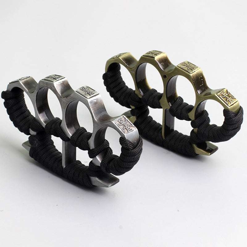 Seal-With Rope Brass Knuckle Duster Protective Gear EDC