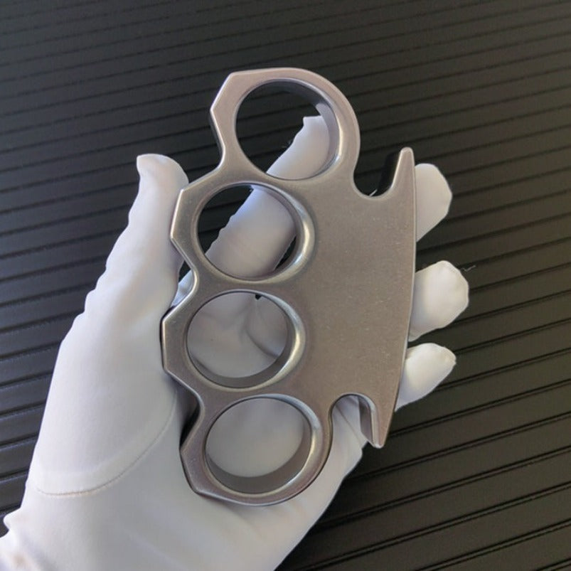 The KING Stone Wash Precision Steel Knuckle Dusters EDC