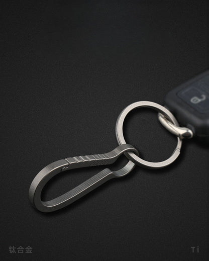 Fashion Minimalist Titanium Keychain Clip Key