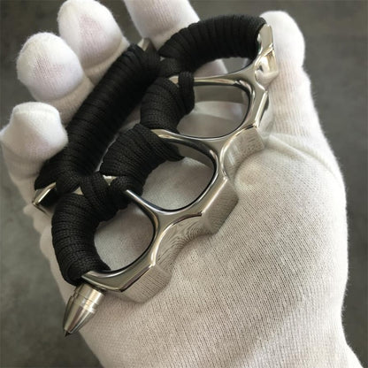 Removable Steel Head Mirror Steel Knuckles EDC
