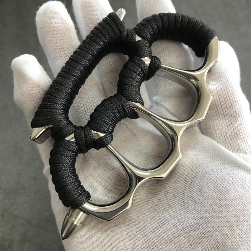 Removable Steel Head Mirror Steel Knuckles EDC