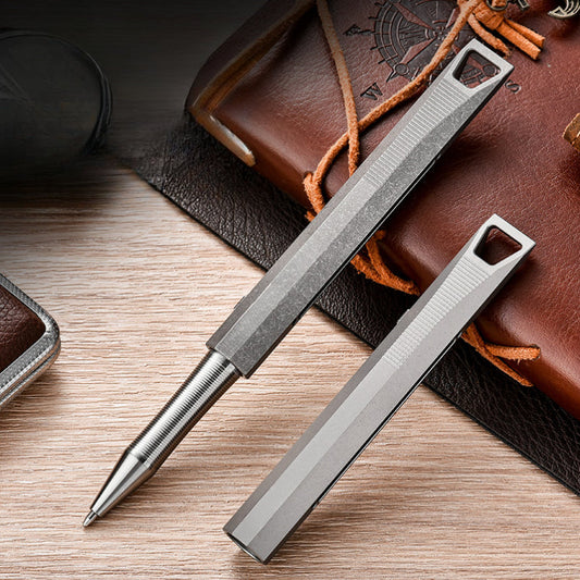 Titan Signature Premium Metal Fidget Pen Crowbar Pendant