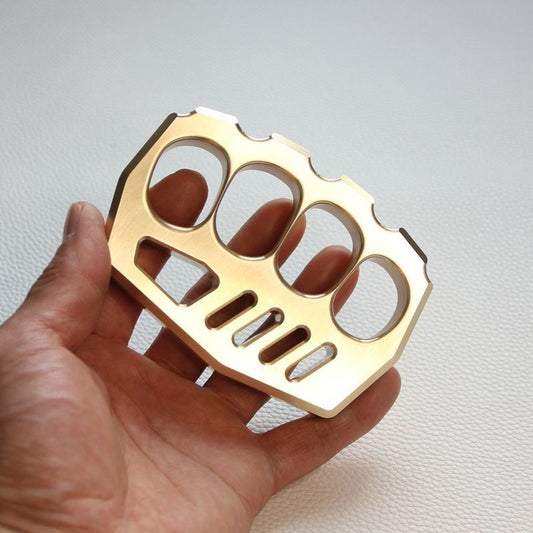 Brass Brass Knuckle Duster - Solid