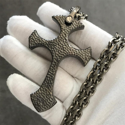 Handmade TC21 Titanium Cross Pendant Necklace