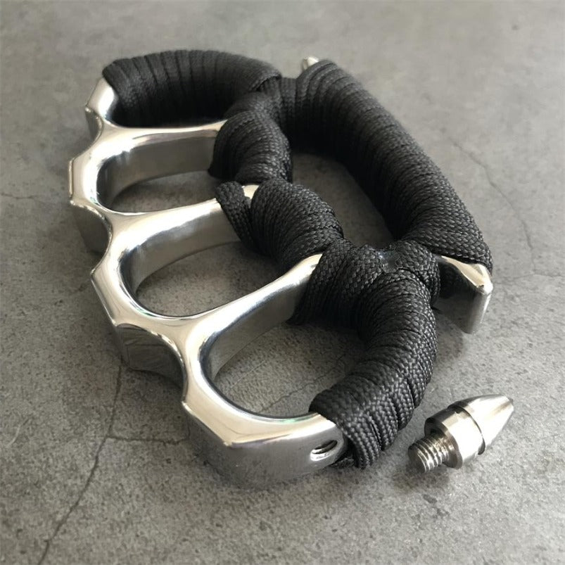 Removable Steel Head Mirror Steel Knuckles EDC